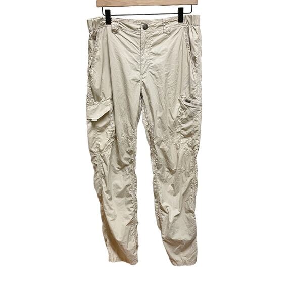 Columbia Beige Lightweight Quick Dry Hiking Fishing Outdoor Pants 34x32 - Picture 1 of 9